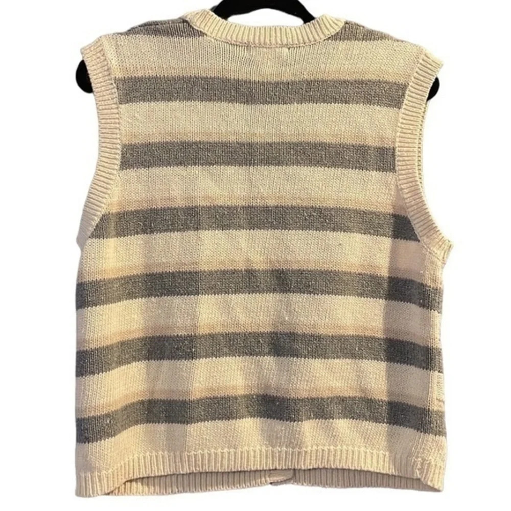 Vintage I.C. Isaacs Fall Themed Sweater Vest Size Medium (M) - Picture 2 of 5